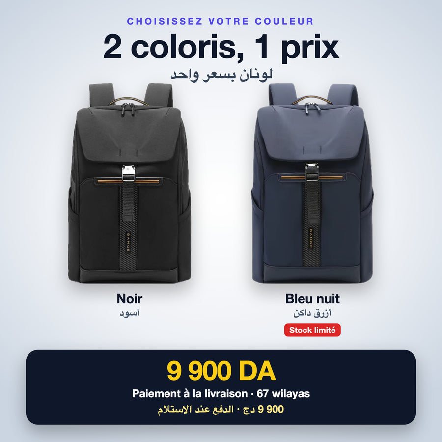 Sac à dos BANGE voyage – 2 coloris, 1 prix : noir et bleu nuit