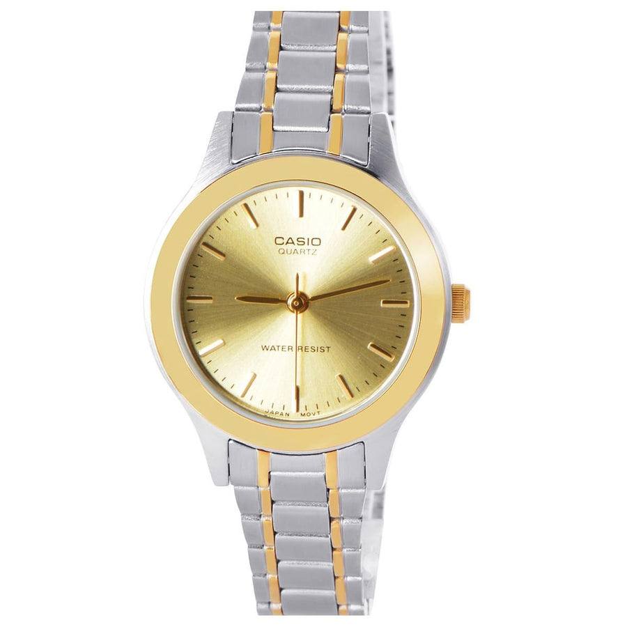 Casio LTP-1128G or de face