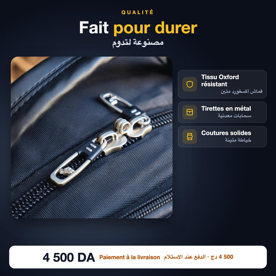 Tirettes en métal et tissu Oxford du sac Marcelo PRO