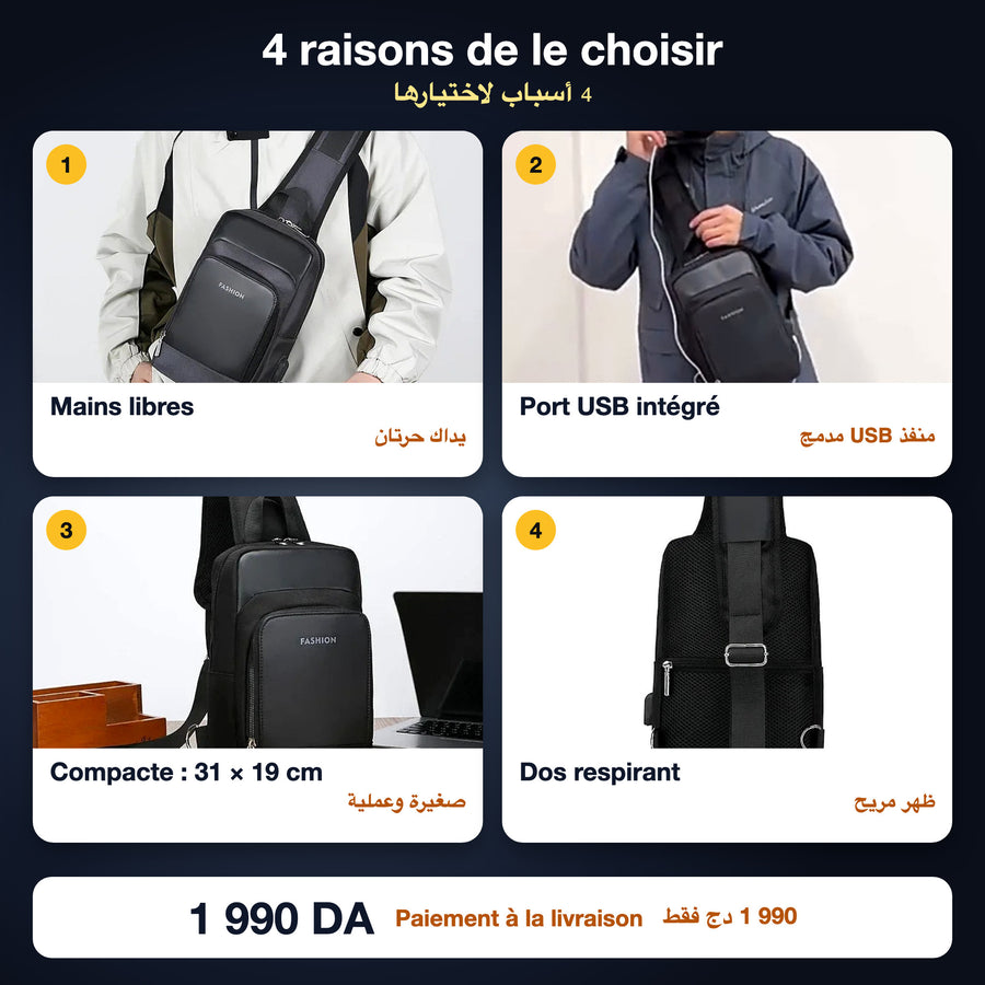 Sacoche Sling USB : 4 raisons de la choisir