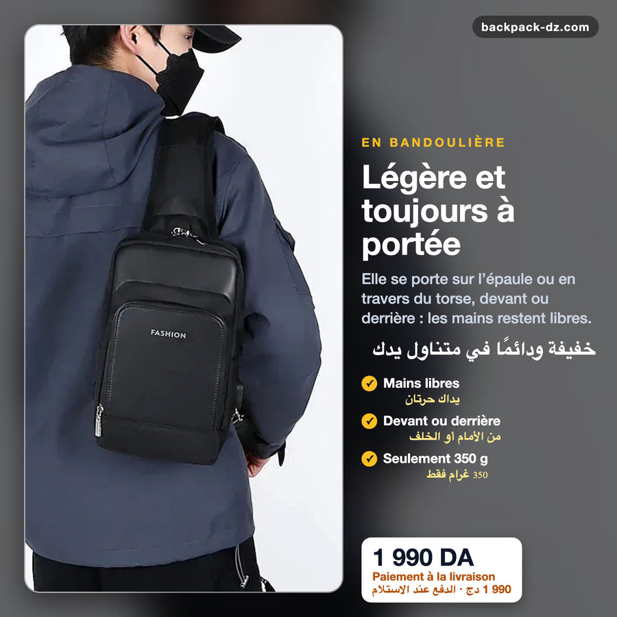 Sacoche Sling portée en bandoulière