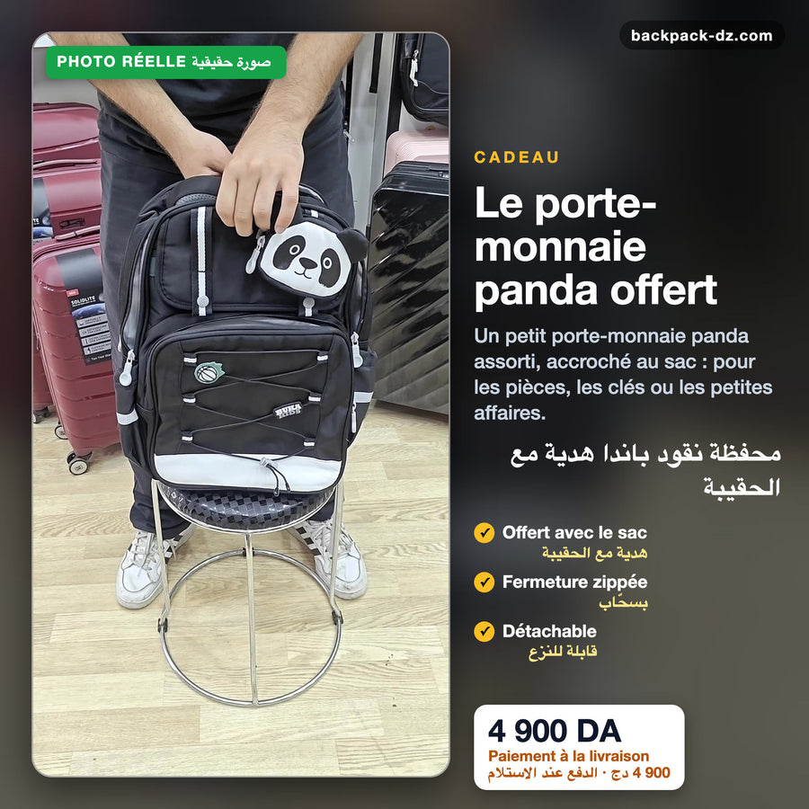 Porte-monnaie panda offert avec le sac