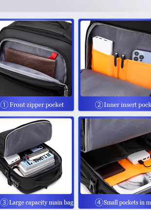 Sac a Dos Cartable Multifonctionnel Anti-vol 2 en 1