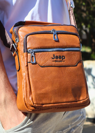 Sacoche Jeep en Cuir Fendu
