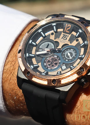 Coffret T5 Unique – Montre chronographe avec bracelets interchangeables : puissance, style et polyvalence