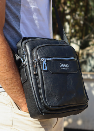 Sacoche Jeep en Cuir Fendu