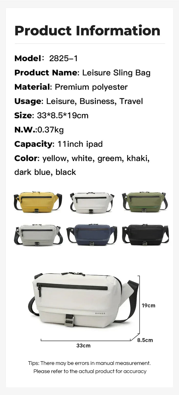 Sac bandoulière bange ultraléger et imperméable pour les explorateurs urbains - Backpack dz