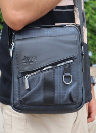 Sacoche Jeep Casual en Cuir Fendu