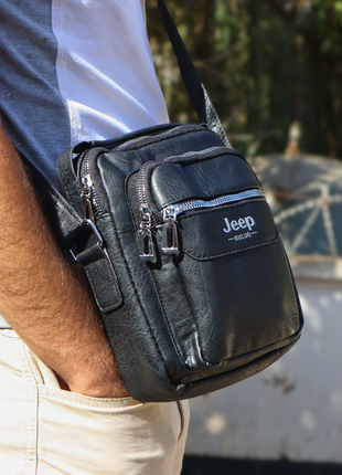 Sacoche Jeep en Cuir Fendu