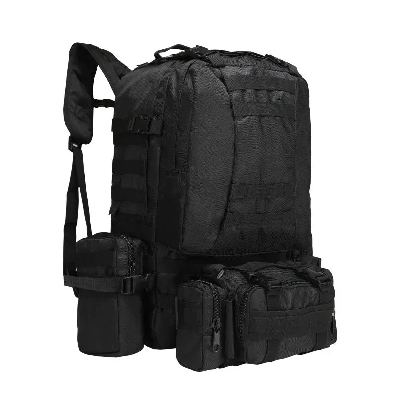 Sac À Dos avec sacoche De Randonnée Camping Tactique 4 en 1 - Backpack dz
