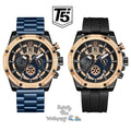 Coffret T5 Unique – Montre chronographe avec bracelets interchangeables : puissance, style et polyvalence - Backpack dz