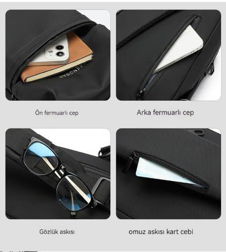 Sacoche Sac a Bandoulière Imperméable Anti-vol - Backpack dz