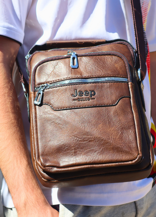 Sacoche Jeep en Cuir Fendu