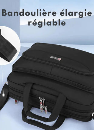 Mallette et Sac a Dos d’Affaires Multifonctionnelle 2 en 1 - Toile Imperméable