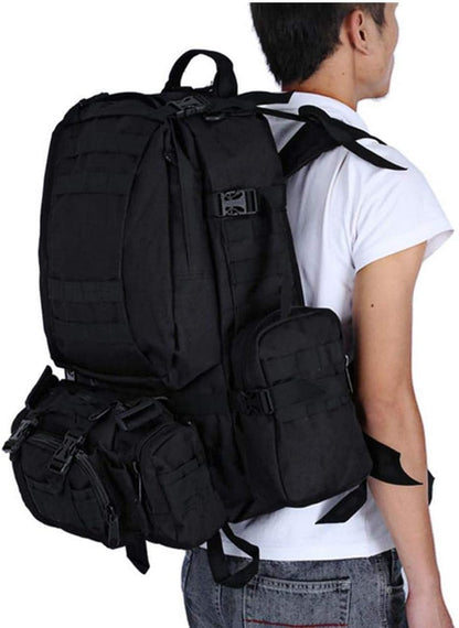 Sac À Dos De Randonnée Camping Tactique 4 en 1