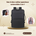 Sac à dos valise spacieux extensible 2 en 1