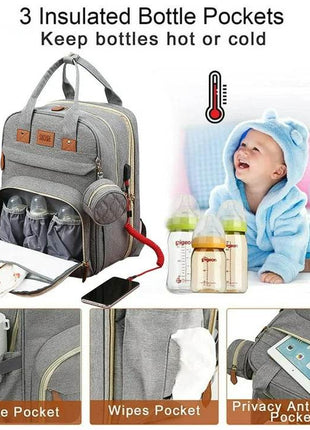 Sac à Langer maman Pour Bébé USB : Pratique, Spacieux et Polyvalent - Backpack dz
