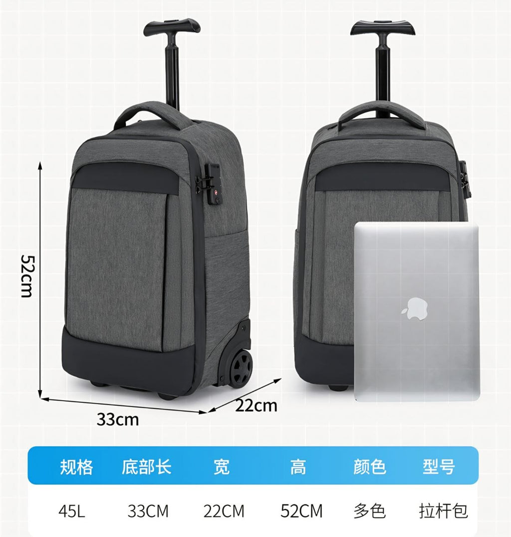 Sac a dos trolley et compression
