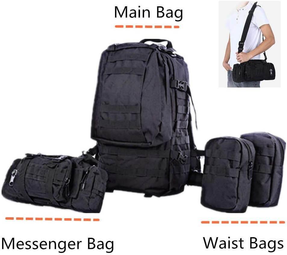 Sac À Dos avec sacoche De Randonnée Camping Tactique 4 en 1 - Backpack dz