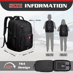 Sac à dos 50L, pour voyage et ordinateur 17 pouces