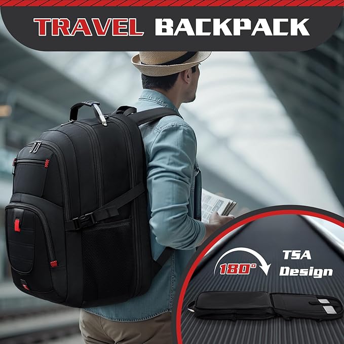 Sac à dos 50L, pour voyage et ordinateur 17 pouces