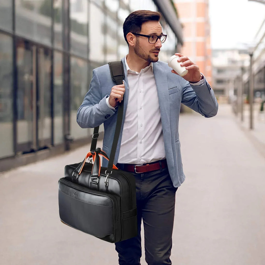 Cartable Large en Cuir pour Ordinateur Portable 17' MATEIN - Backpack dz