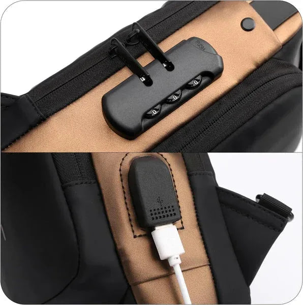 Sac à Bandoulière Fashion USB Antivol - Backpack dz