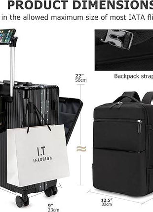 Sac à dos valise spacieux extensible 2 en 1 - Backpack dz