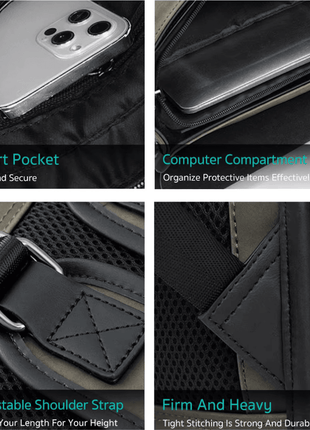 Sac a Dos Rétro Style décontracté en Cuir PU - Backpack dz