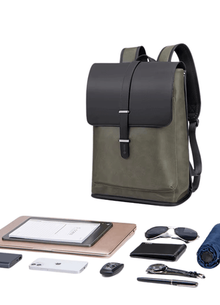 Sac a Dos Rétro Style décontracté en Cuir PU - Backpack dz