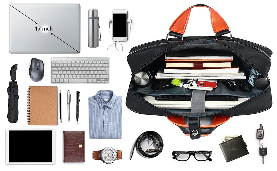 Cartable Large en Cuir pour Ordinateur Portable 17' MATEIN - Backpack dz