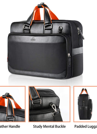 Cartable Large en Cuir pour Ordinateur Portable 17' MATEIN