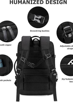 Sac à dos valise spacieux extensible 2 en 1 - Backpack dz