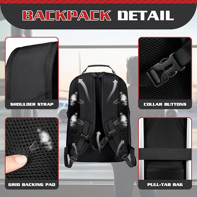 Sac à dos 50L, pour voyage et ordinateur 17 pouces