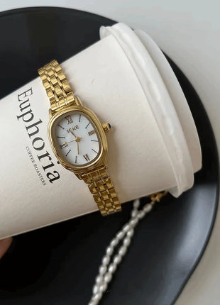 IEKE Xerxes – Montre dorée au charme intemporel & cadran blanc raffiné