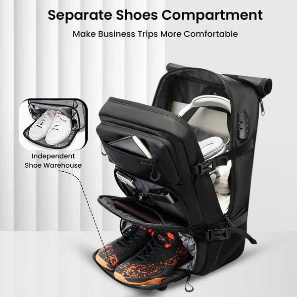 Sac à dos de voyage BANGE 3 en 1 Antivol avec bandoulière amovible - Backpack dz