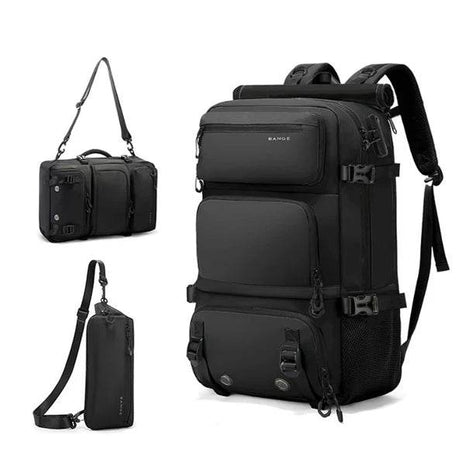 Sac à dos de voyage BANGE 3 en 1 Antivol avec bandoulière amovible - Backpack dz