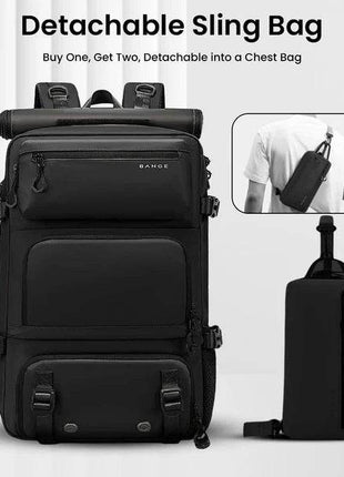 Sac à dos de voyage BANGE 3 en 1 Antivol avec bandoulière amovible - Backpack dz