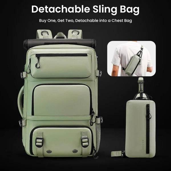 Sac à dos de voyage BANGE 3 en 1 Antivol avec bandoulière amovible - Backpack dz