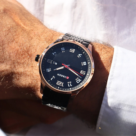 Montre Homme CURREN – Élégance décontractée avec bracelet acier