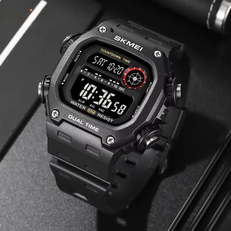 SKMEI 2126 – Montre homme digitale sport au look rétro et fonctions complètes
