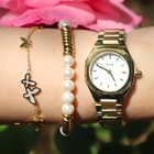 Coffret Cadeau IEKE Eliska – Doré Sublime & Détails Perlés