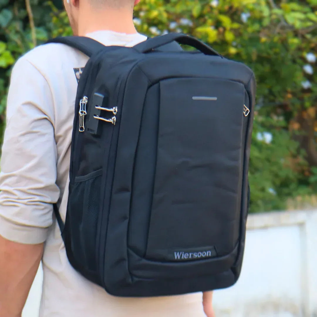 Grand Sac à Dos Wiersoon – Antivol, Pratique et Confortable au Quotidien 18" - Backpack dz