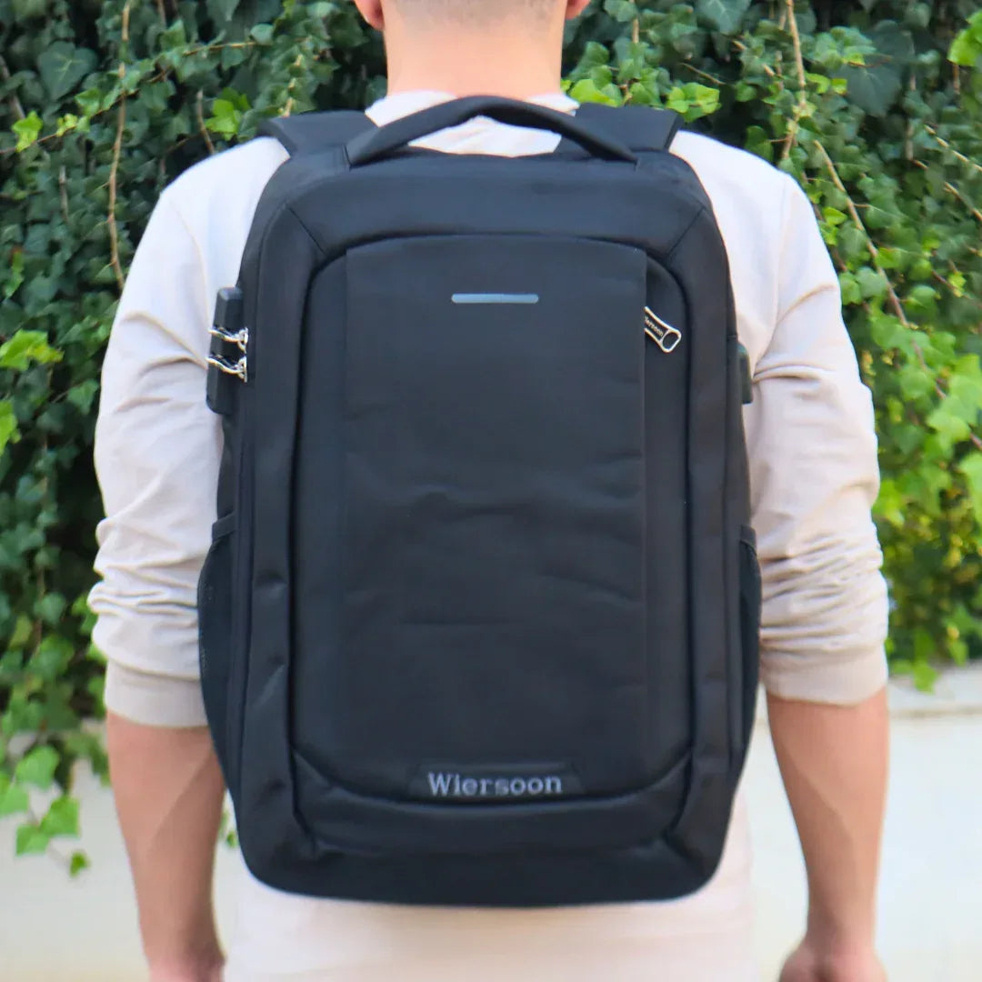 Grand Sac à Dos Wiersoon – Antivol, Pratique et Confortable au Quotidien 18" - Backpack dz