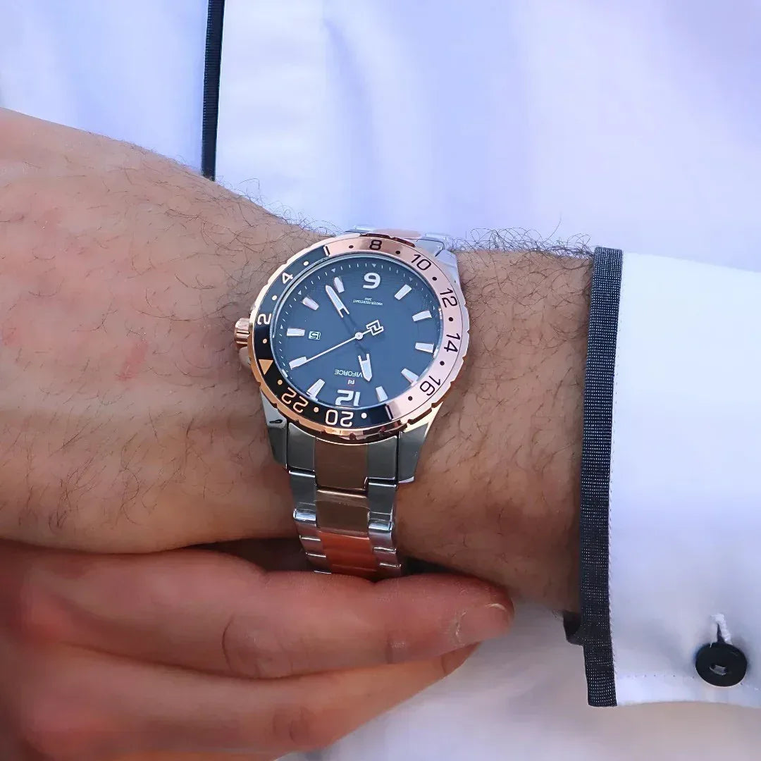 Montre Analogique NAVIFORCE Acier bronze & Élégance Intemporelle Homme - Backpack dz