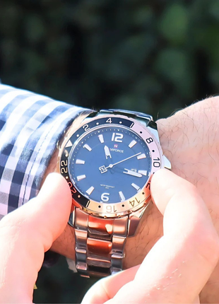 Montre Analogique NAVIFORCE Acier bronze & Élégance Intemporelle Homme