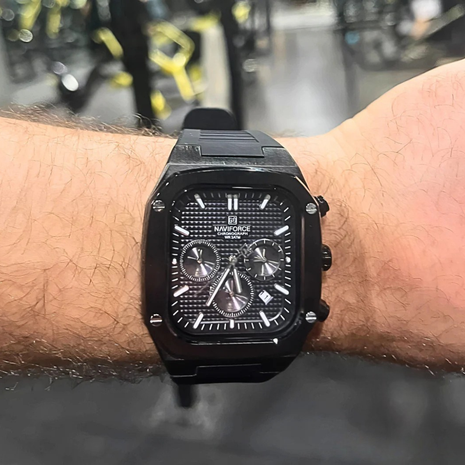 Montre Chronographe NAVIFORCE Homme – Design Carré & Style Avant-Gardiste