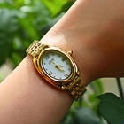 IEKE Xerxes – Montre dorée au charme intemporel & cadran blanc raffiné