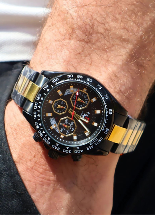 Panzer Original – Montre Homme Noir & Or | Puissance, Style et Contraste Assumé