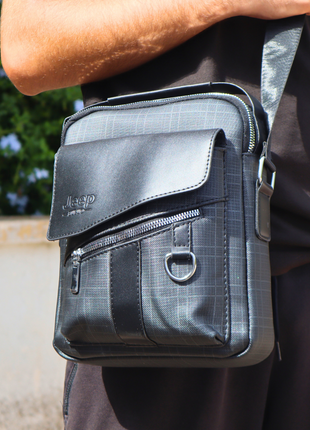 Sacoche Jeep Casual en Cuir Fendu